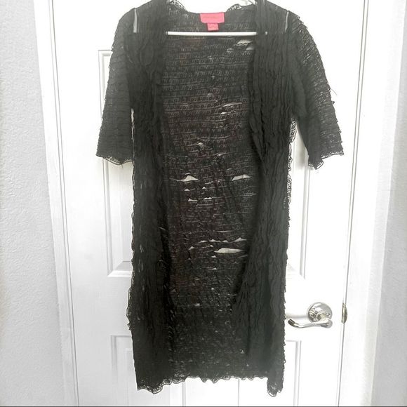 Betsey Johnson Lace Cardigan - Picture 1 of 4